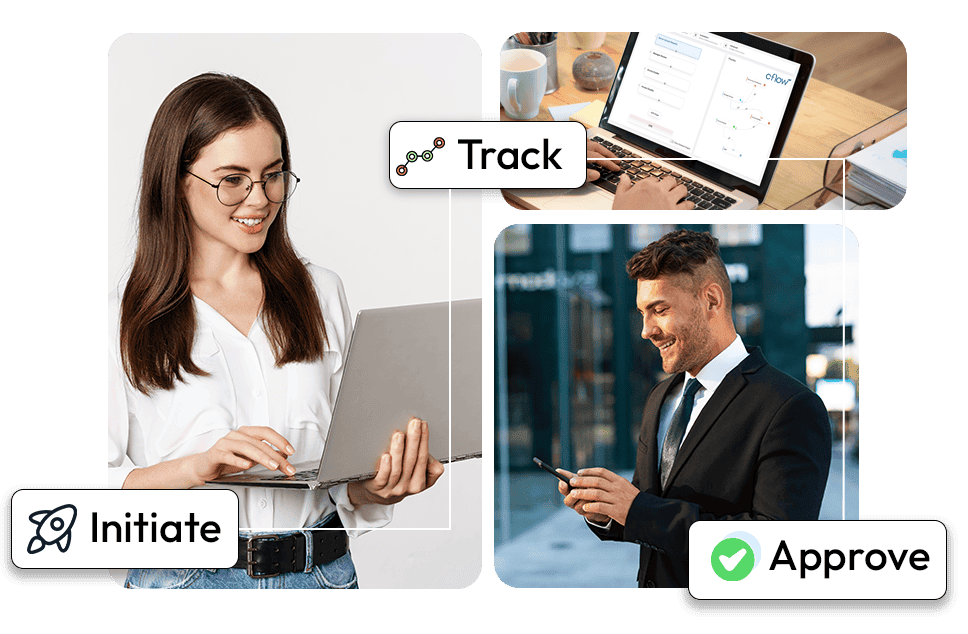 initiate track and approve
